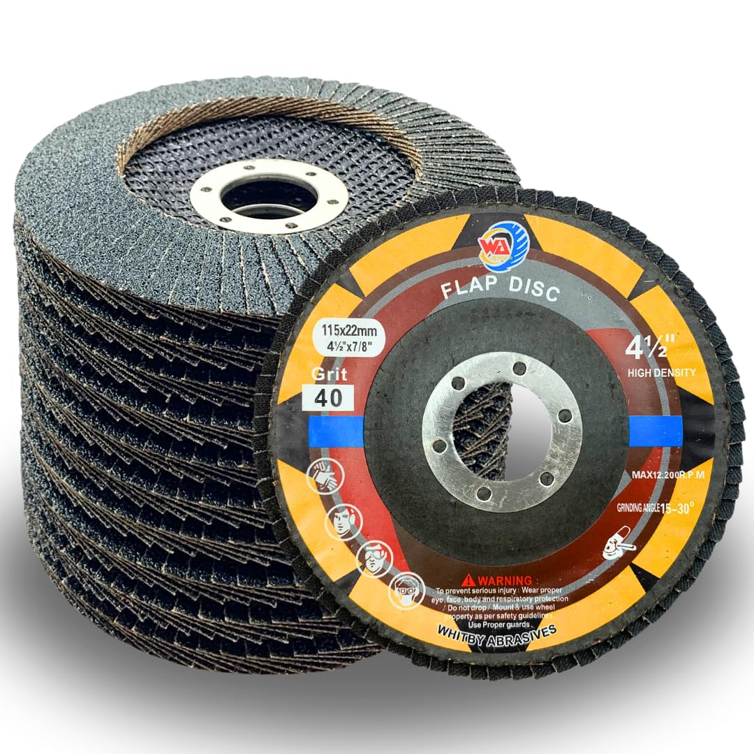 10 PACK 4-1/2" x 7/8" Premium VSM Zirconia Beveled Type 29 Flap Discs