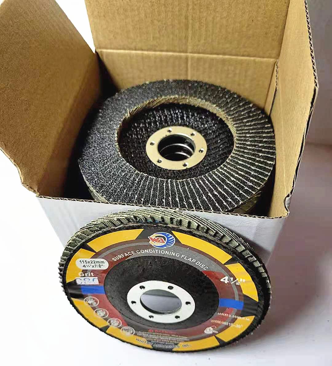 10 PACK 4-1/2" x 7/8" Silicon Carbide Masonry Flap Discs, 120 Grit