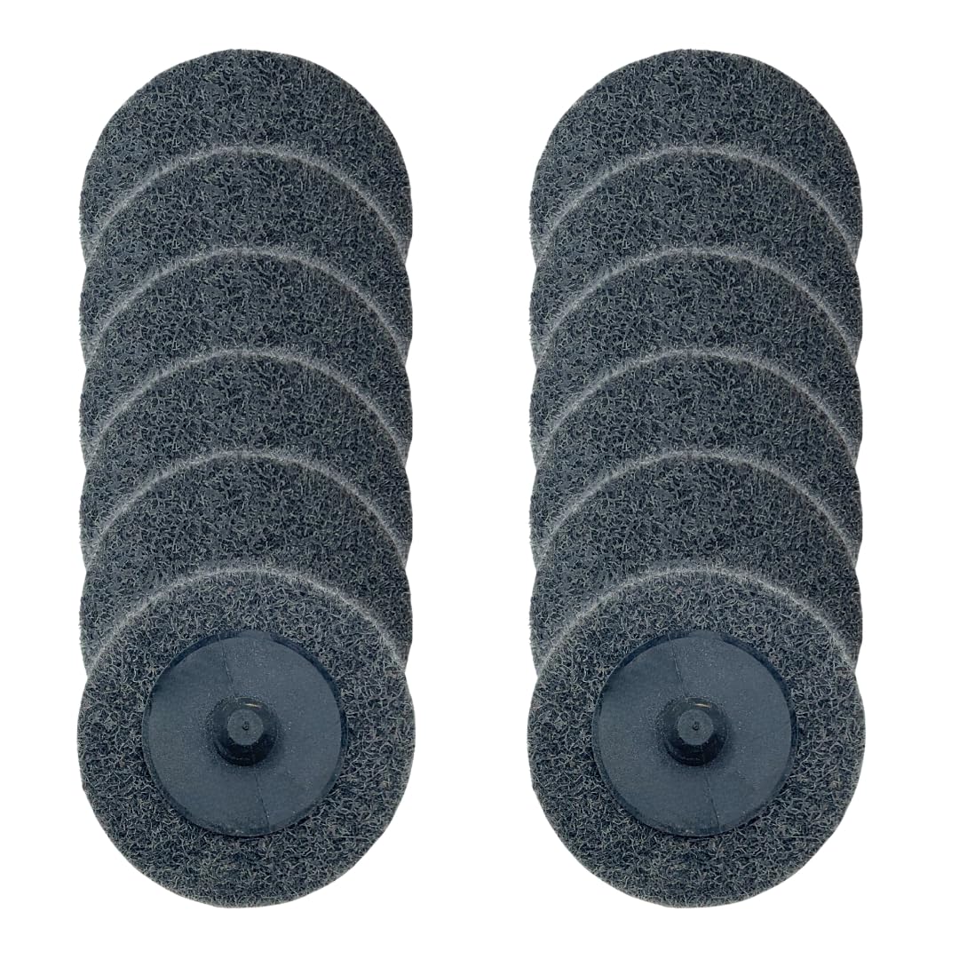 Whitby Abrasives 2 inch quick change silicon carbide non-woven polishing discs, 12 pack