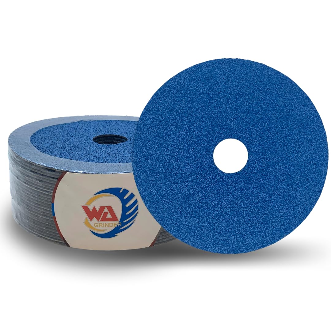 Whitby Abrasives premium zirconia resin fiber sanding discs, 25 pack