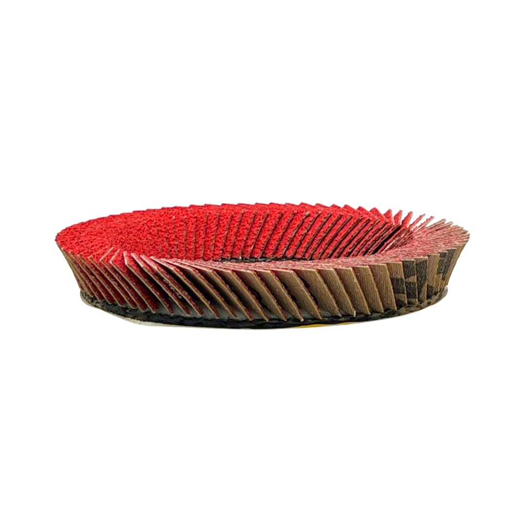 PAQUETE DE 5 WA - Disco de láminas flexible VSM de estilo de tazón de cojín de cerámica premium de 4 1/2" x 7/8", para amoladora angular, disco de lijado de rueda de esmerilado, grano 80
