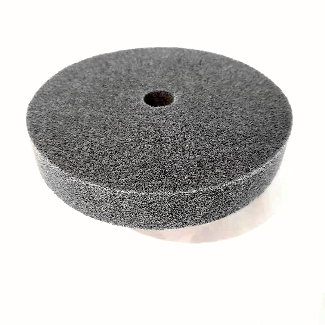 Rueda de banco de fibra de nailon de 6", grano 240, para pulido y desbaste