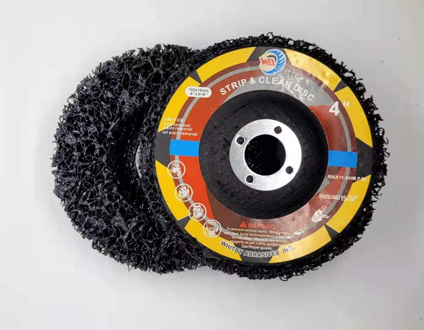 5 PACK 4" x 5/8" Strip Discs Paint Removal Disc, Strip & Clean Discs for Angle Grinders