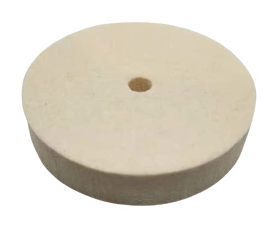 4" x 1" Wool Buffing Wheel, Compressed Fine Wool Felt