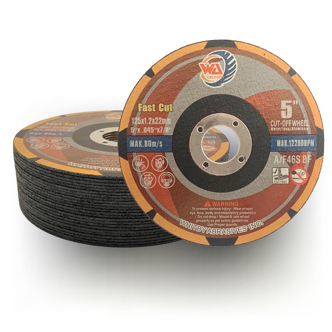 Whitby Abrasives FastCut thin cut-off wheels for metal and stainless steel, 25 pack