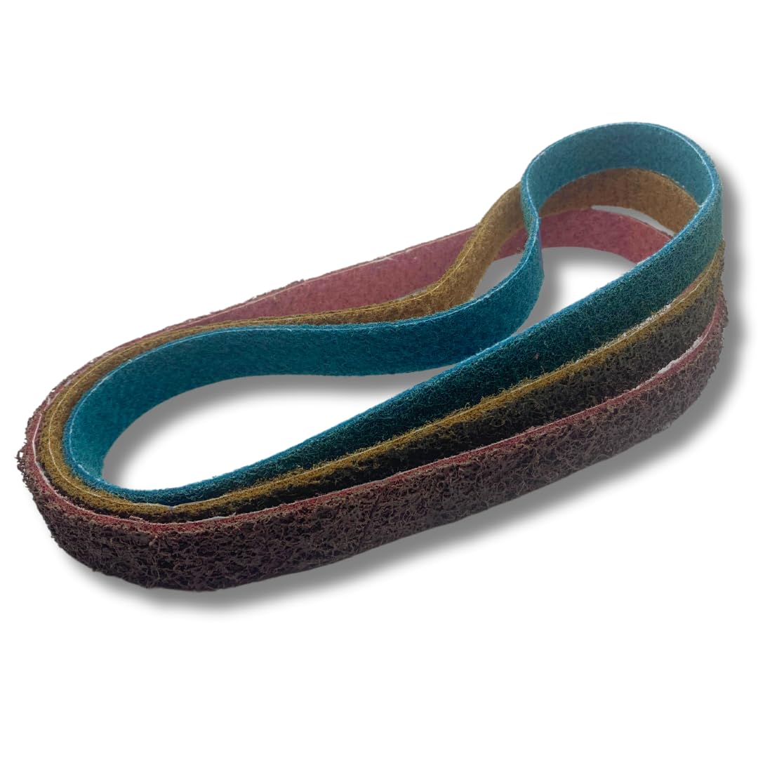 Whitby Abrasives 1 x 30 inch non-woven surface conditioning sanding belts, 3 pack