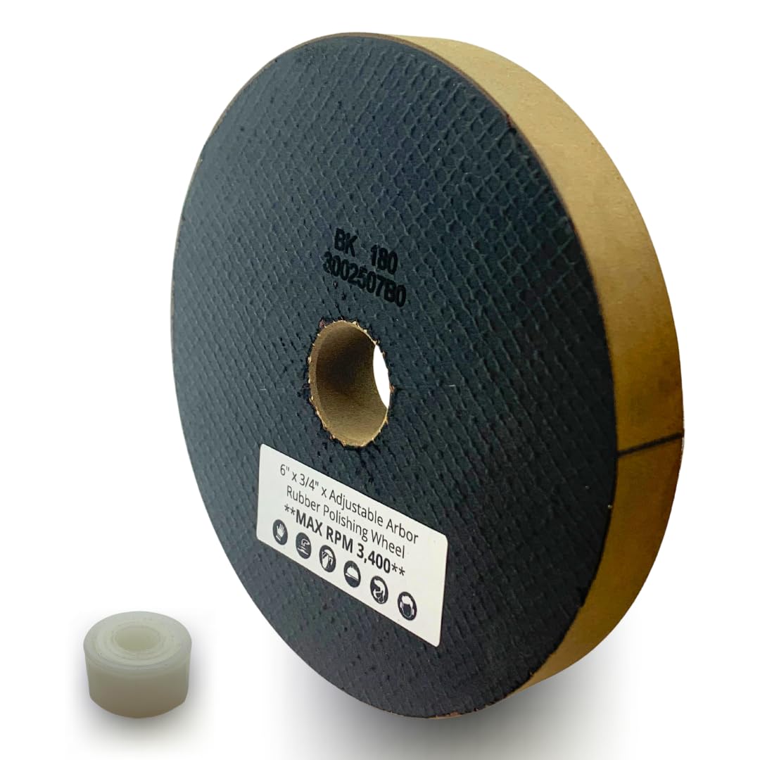 Whitby Abrasives rubber bench and pedestal grinder wheel in aluminum oxide