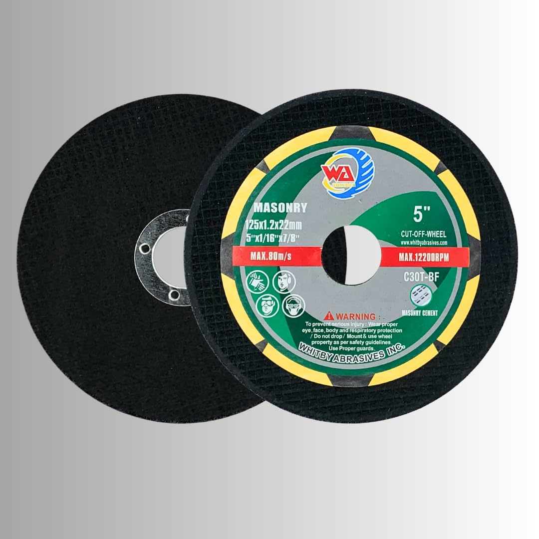 PAQUET DE 25 disques à tronçonner de 5 po pour béton, maçonnerie