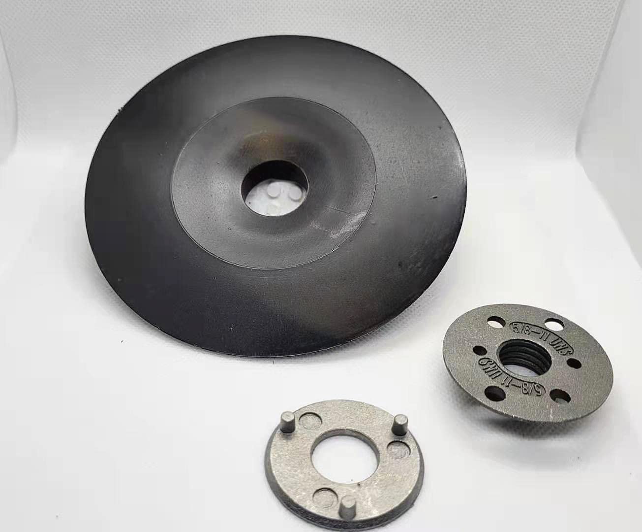 Whitby Abrasives angle grinder backing pad with locking nut for resin fiber discs