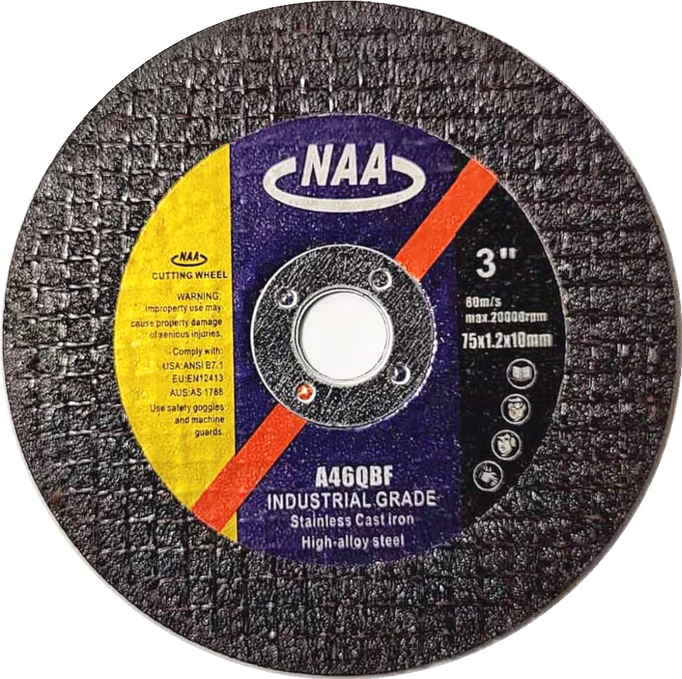 PAQUETE DE 50 Discos de corte finos de 3" x.045 x3/8"