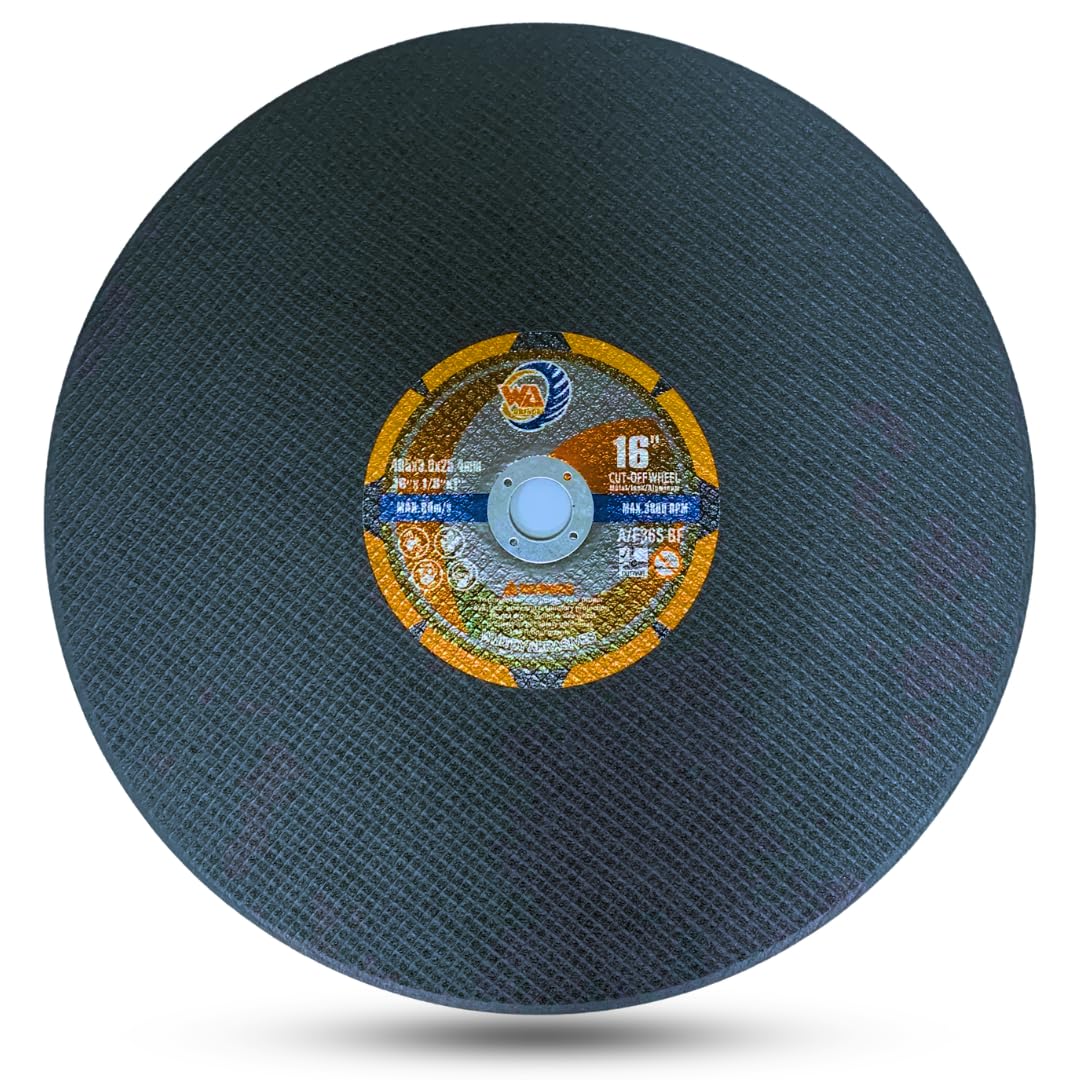 Whitby Abrasives 16 inch large cutting wheels for cut-off saws, 5 pack