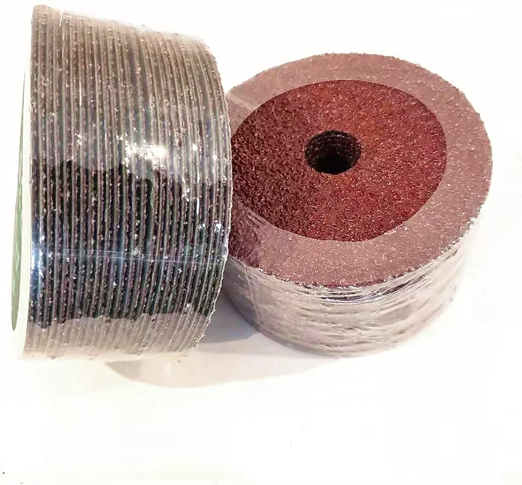PAQUETE DE 25 - Discos de lijado y desbaste de fibra resinosa de 5" X 7/8" Granos 16/24/36/50