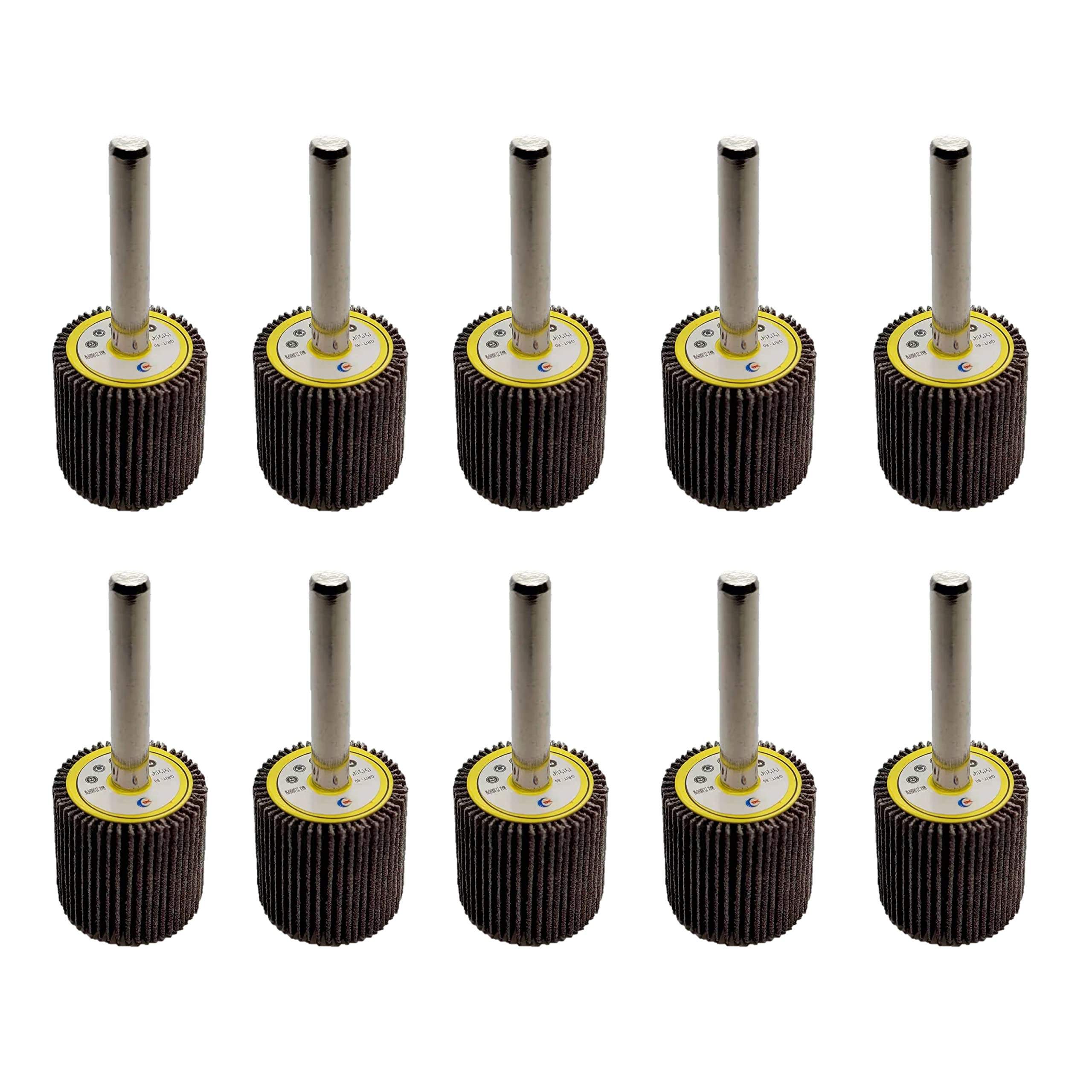 RUEDA LAMINAR MONTADA DE ÓXIDO DE ALUMINIO DURADERO DE ALTO RENDIMIENTO DE GRADO INDUSTRIAL DE 1"x1"x1/4" CON VÁSTAGO DE 1/4" WA