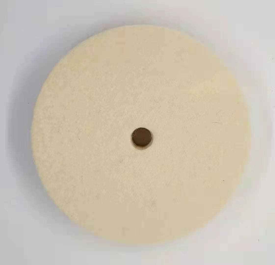 4" x 1" Wool Buffing Wheel, Compressed Fine Wool Felt