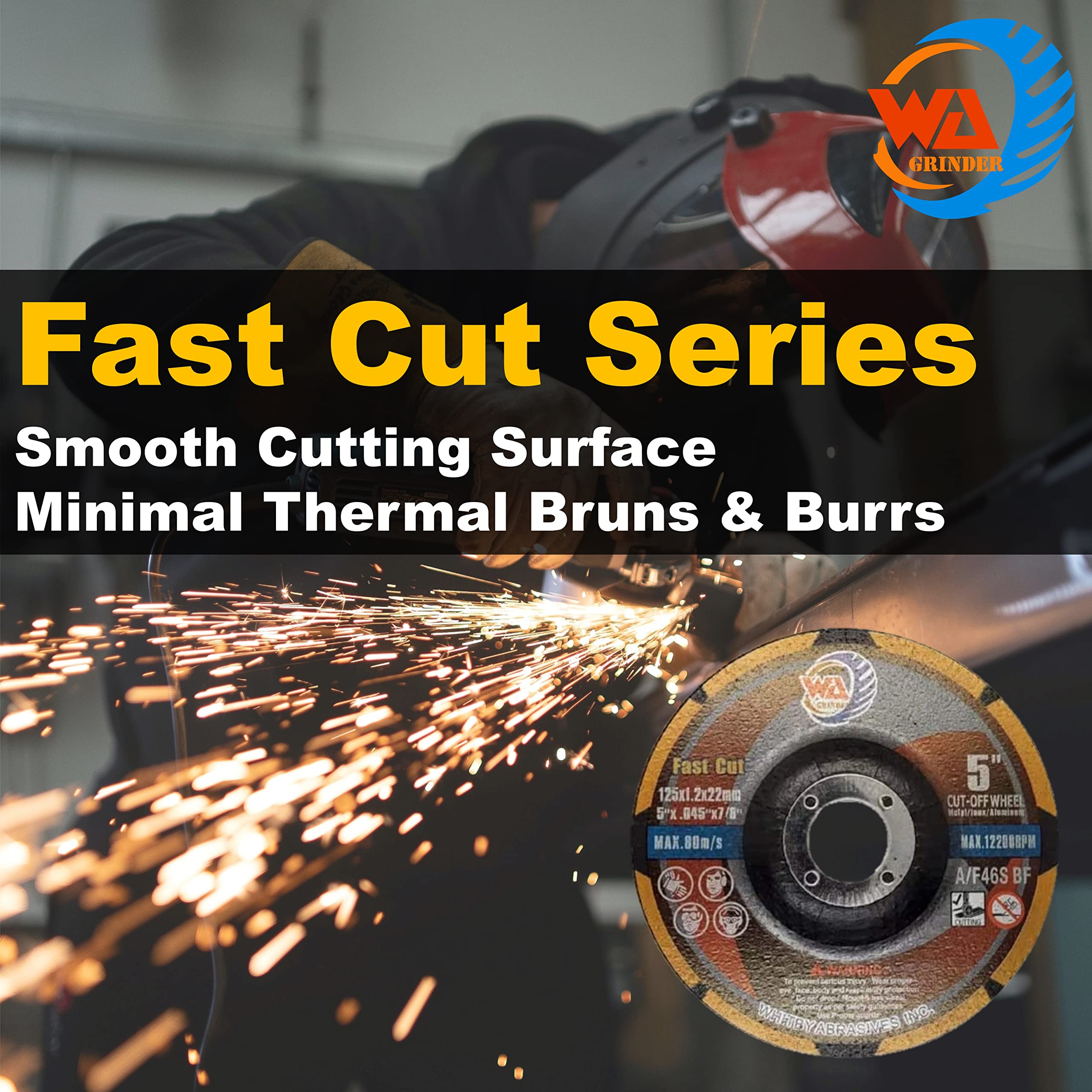 25 PACK FastCut Cutting Wheels for Metal & Stainless Steel