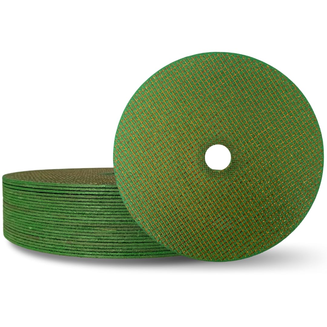 LOT DE 25 - Disques à tronçonner fins de 7"x1/16"x7/8" pour le métal et l'acier inoxydable, disques de coupe utilisés sur meuleuse d'angle, coupe agressive