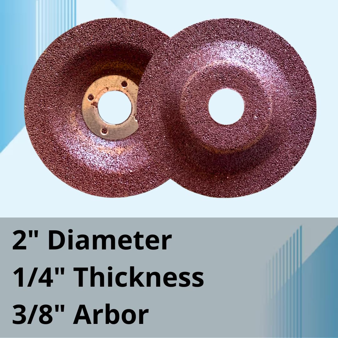 10 PACK 2" Die Grinder Grinding Wheels with Mounting Mandrel
