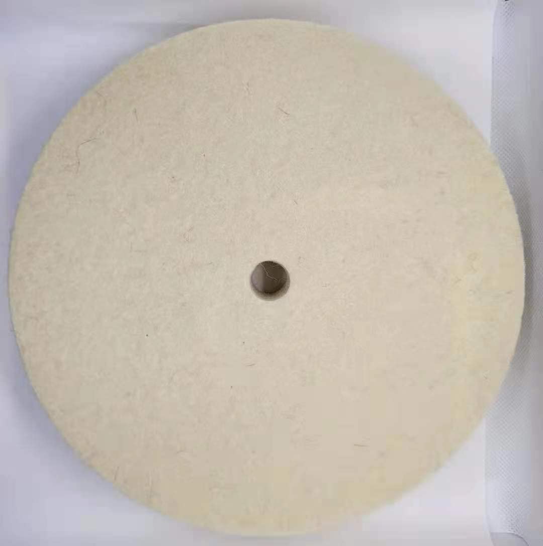 WA Rueda de pulido de lana de 8"x1", Fieltro de lana fina comprimida, Eje de 5/8", Rueda de lana para pulir para esmeriladora de banco, Pulido y bruñido de joyas/metal/aceros inoxidables, 8"x1"x5/8"