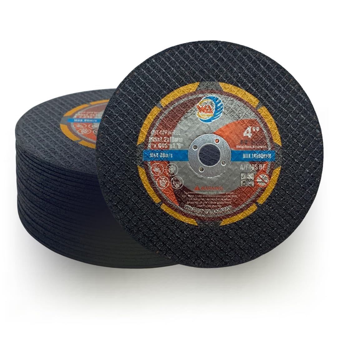 25 PACK 4" x 0.045" x 3/8" Cut-Off Wheels for Metal & Stainless Steel