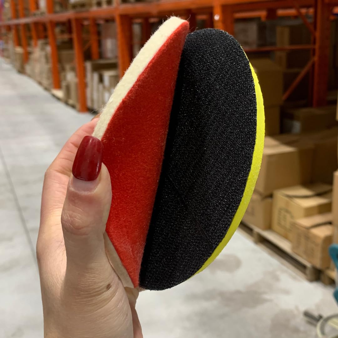 2 PACK 6" Hook and Loop Backing Plate, Backing Pad with 5/8"-11 for Sanding