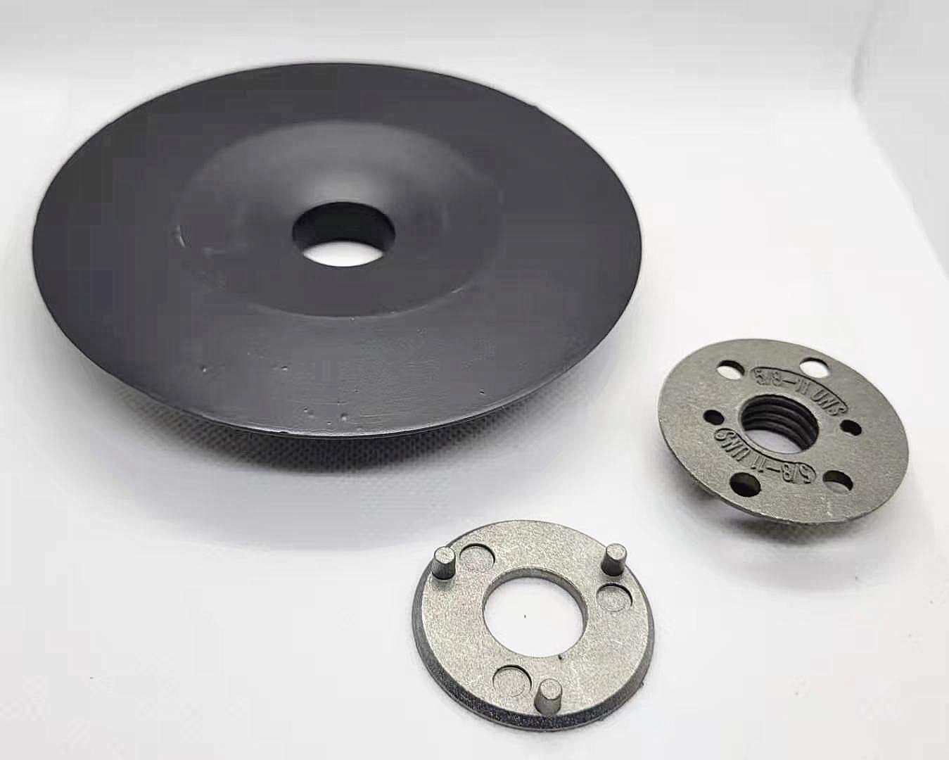 Whitby Abrasives angle grinder backing pad with locking nut for resin fiber discs