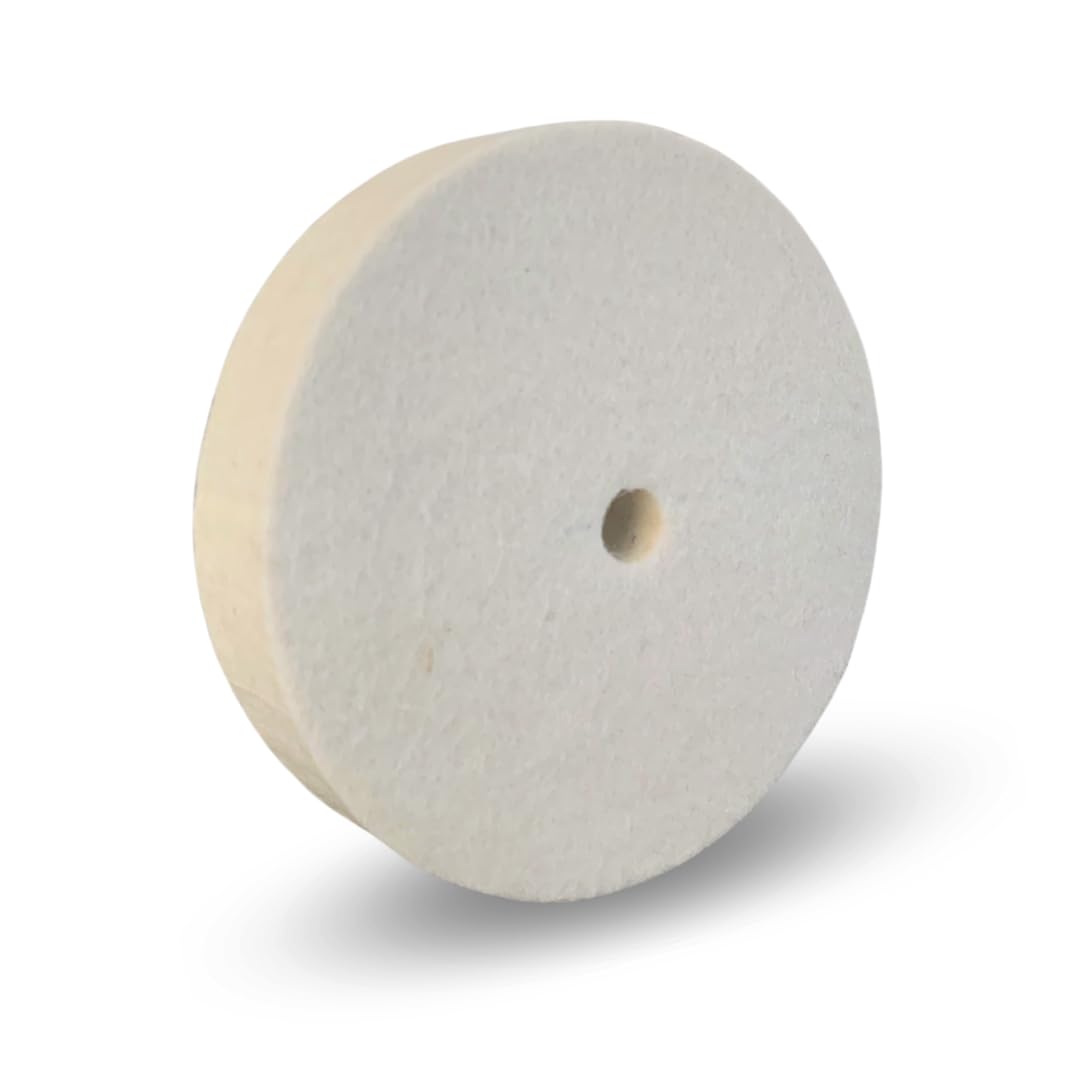Whitby Abrasives 4 by 1 inch compressed wool buffing wheel