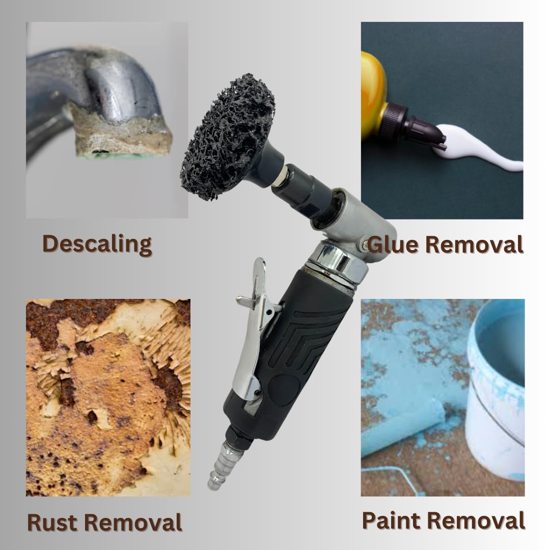 PAQUETE DE 12 - Discos Mini de cambio rápido de 2" para lijar y limpiar, disco de fácil extracción negro para amoladora de troqueles, tratamiento de superficies, eliminación de óxido, pintura y pegamento, **13.000 RPM**, desincrustación (medio)
