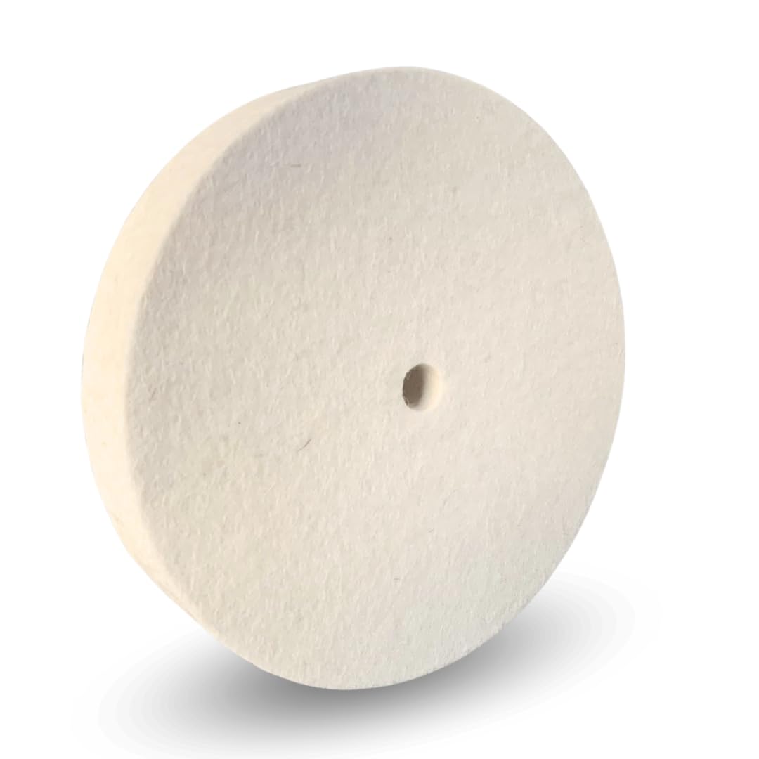 Whitby Abrasives 8 by 1 inch compressed wool buffing wheel