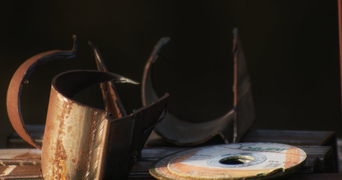 Abrasive cutting and grinding discs on a workbench — how to read an abrasive wheel label, Ontario