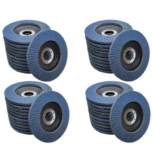 Paquet économique - Disques à lamelles en zircone de 4 1/2 po x 7/8 po, pour meuleuses d'angle, disques à poncer, meules pour acier inoxydable/métal, T29