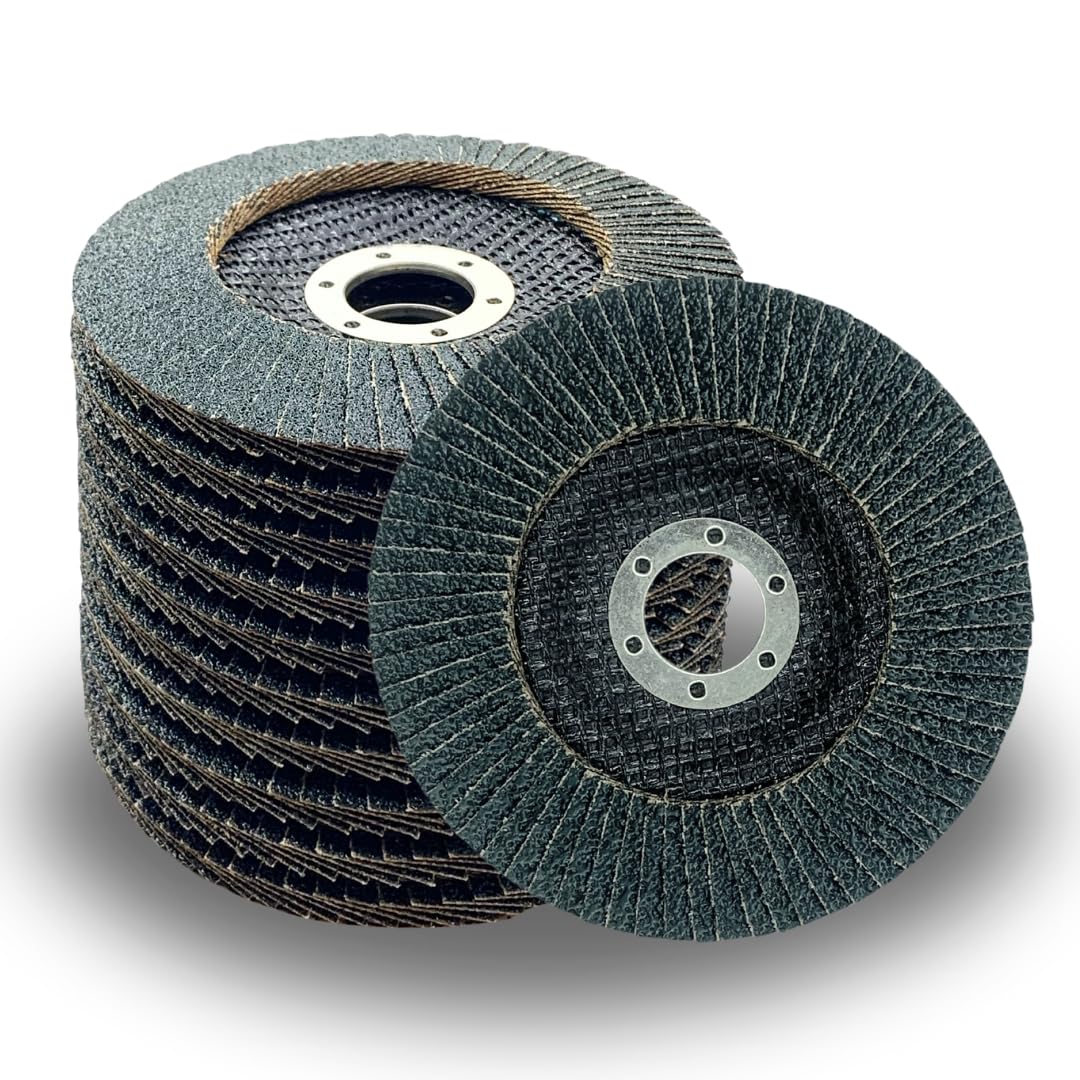 Whitby Abrasives 5 inch zirconia Type 29 flap discs, 40 grit, 10 pack