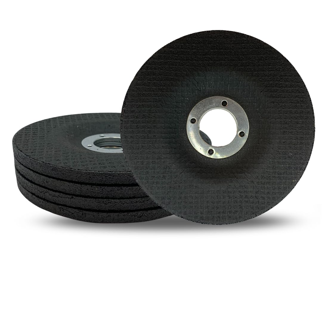 Whitby Abrasives 4-1/2 inch depressed center grinding wheels for metal, 5 pack