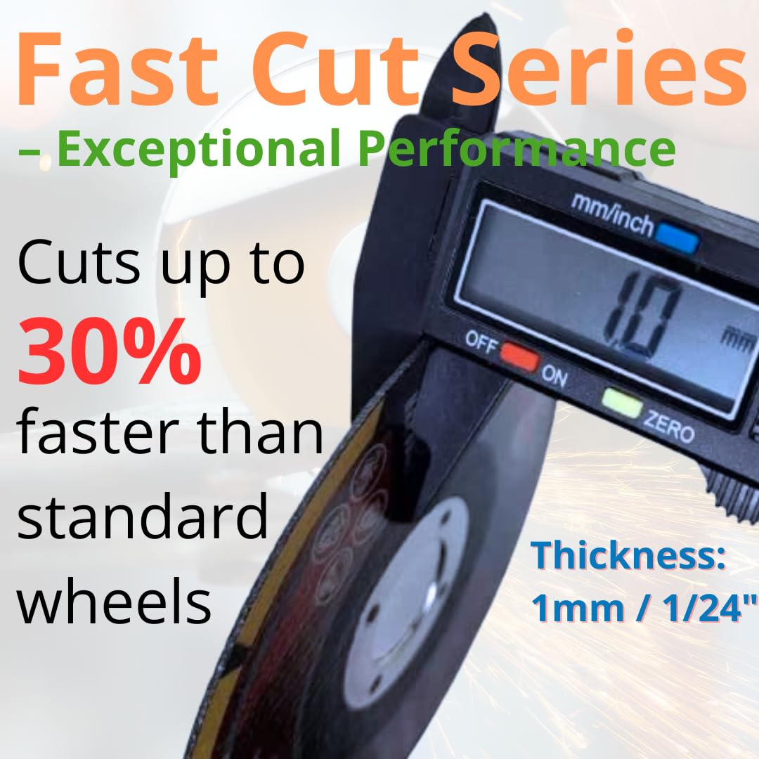 25 PACK FastCut Cutting Wheels for Metal & Stainless Steel