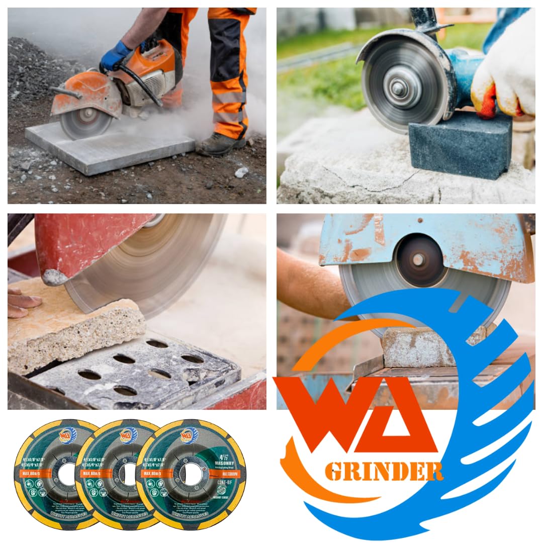 5 PACK 4-1/2" x 1/4" x 7/8" Concrete & Masonry Grinding Wheel