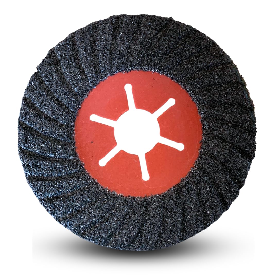 Whitby Abrasives 4-1/2 inch semi-flexible silicon carbide sanding discs, 10 pack