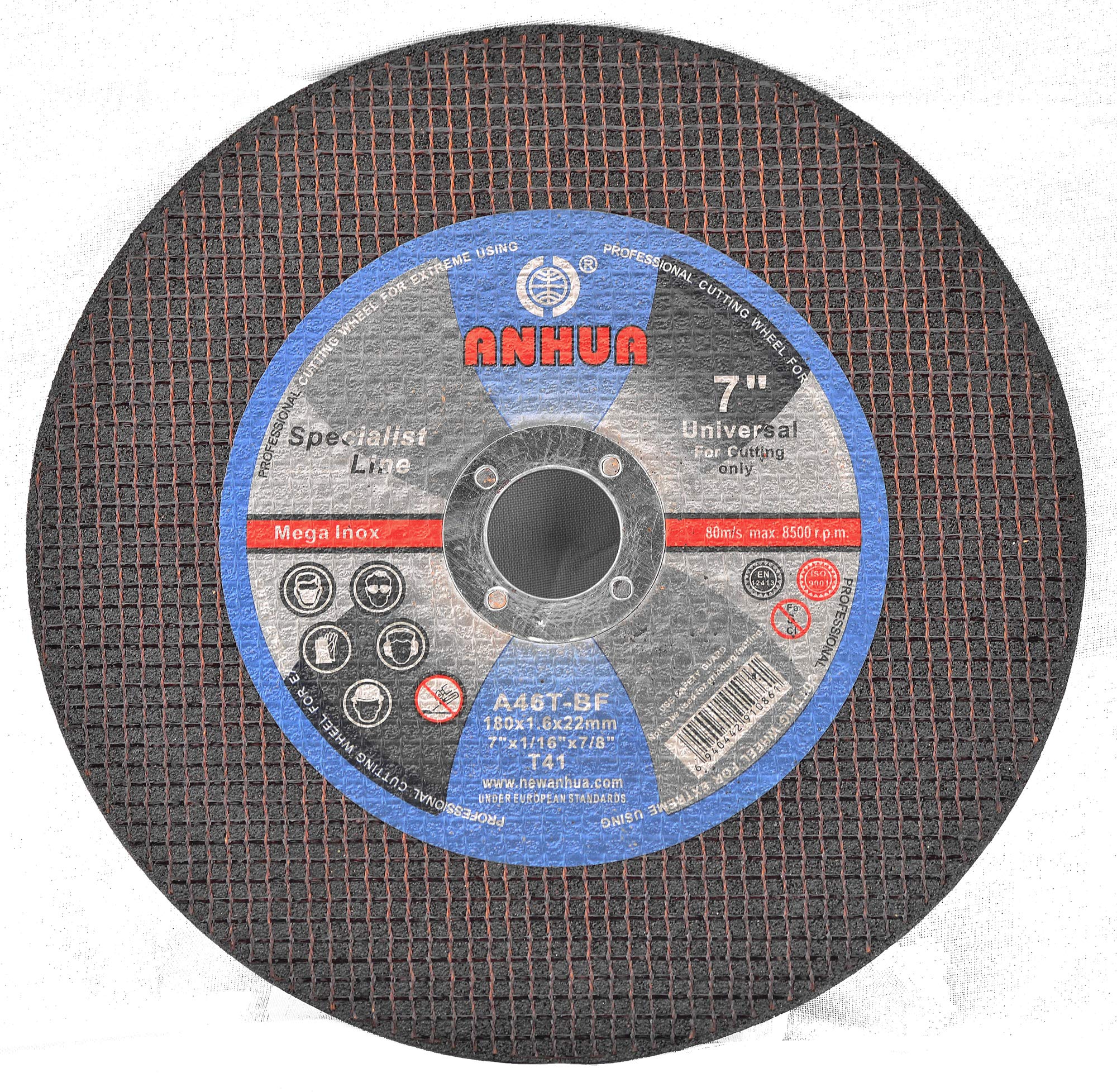 Whitby Abrasives 7 inch thin cutting wheels for metal and stainless steel, 25 pack