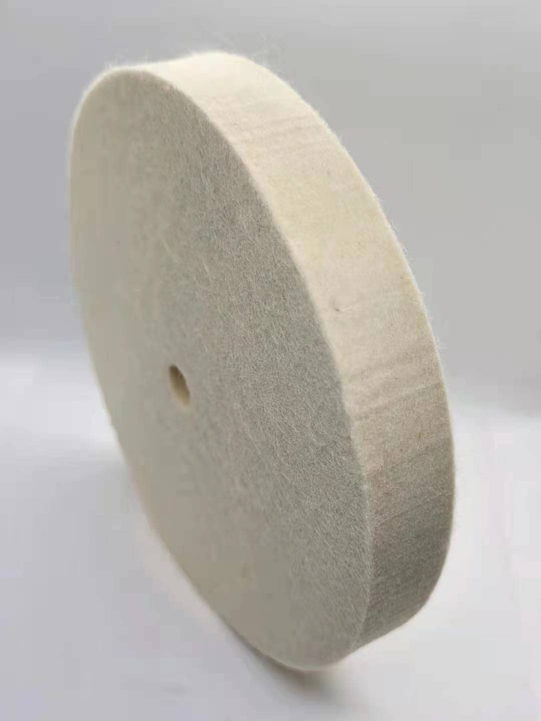 WA Disco de pulido de lana de 6" x3/4", Fieltro de lana fina comprimida, Eje de 1/2", Disco de lana para pulir y abrillantar para amoladora de banco, Pulido y bruñido de joyería/metal/acero inoxidable, 6" x3/4" x1/2"