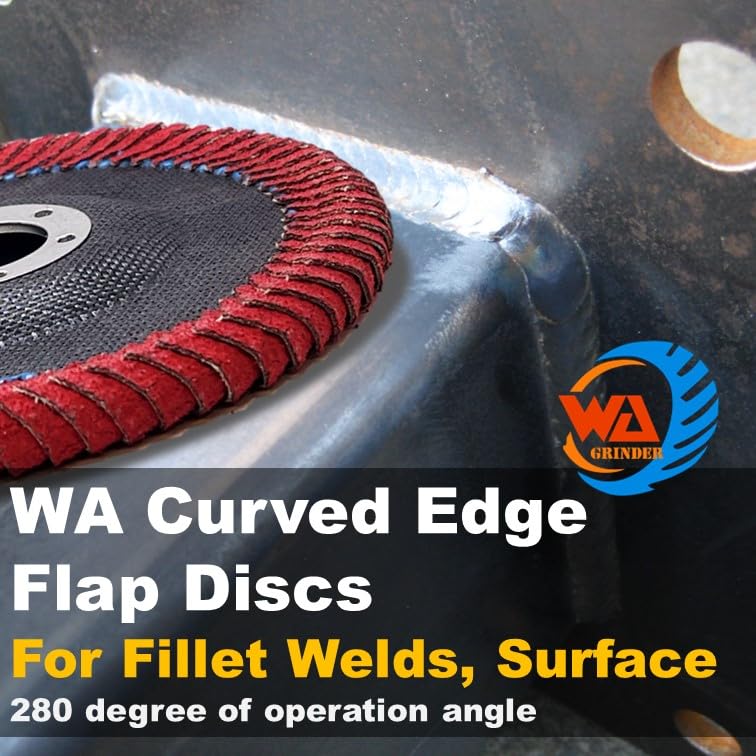 3 PACK 4-1/2" x 7/8" Curved Edge VSM Ceramic Flap Discs