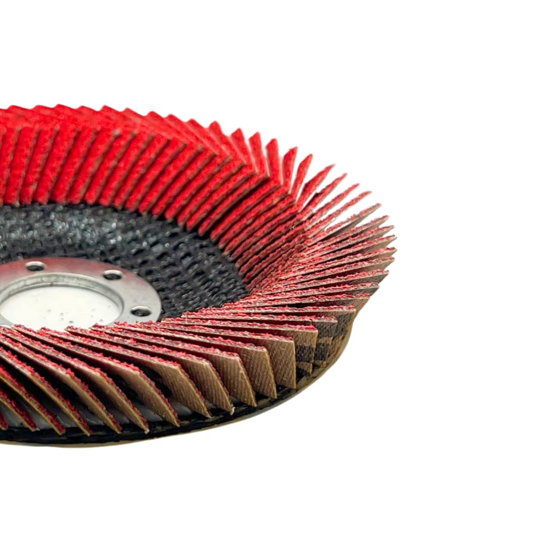 5 PACK 4 1/2" x 7/8" VSM 80 Premium Ceramic Cushion Bowl Style Flexible Flap Disc, for Angle Grinder