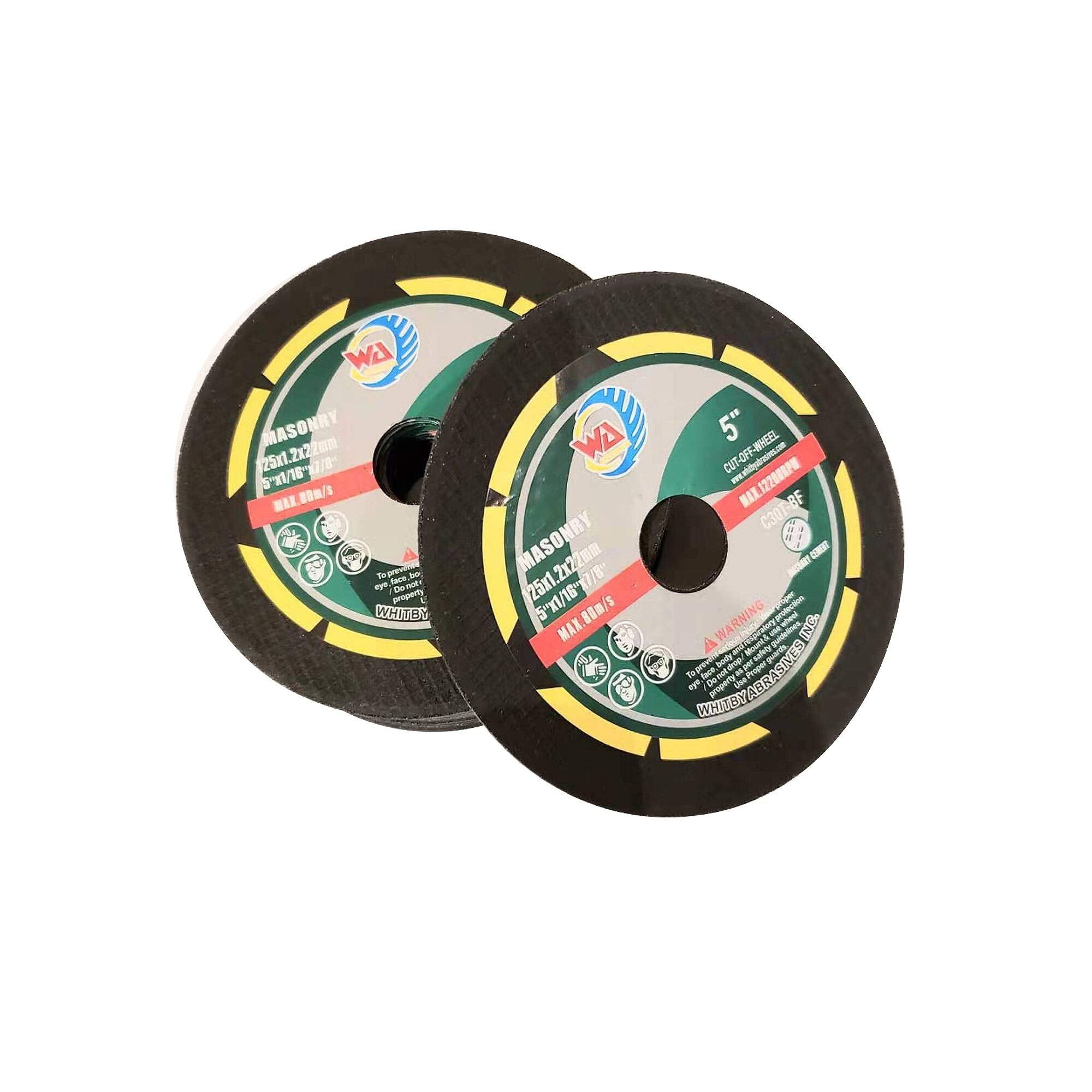 PAQUET DE 25 disques à tronçonner de 5 po pour béton, maçonnerie