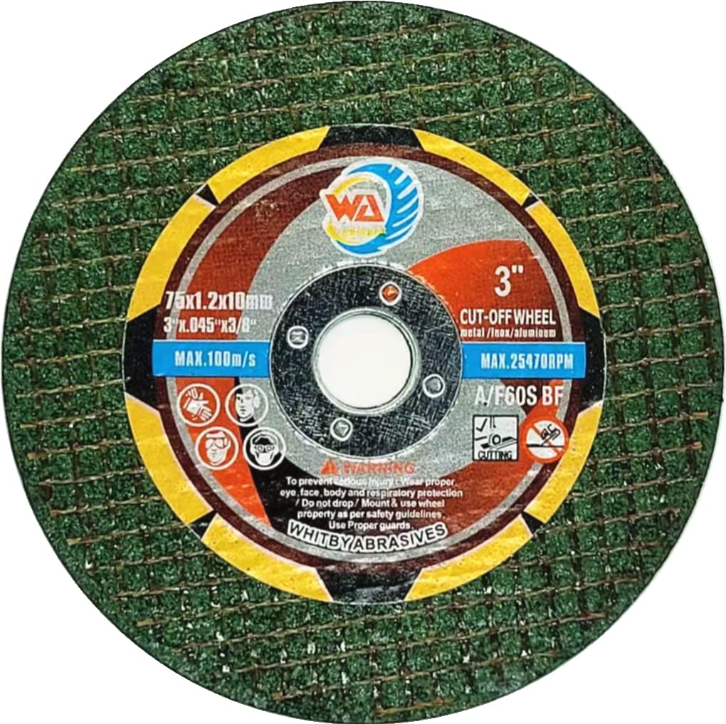 PAQUETE DE 50 discos de corte delgados de 3" x.045 x3/8"