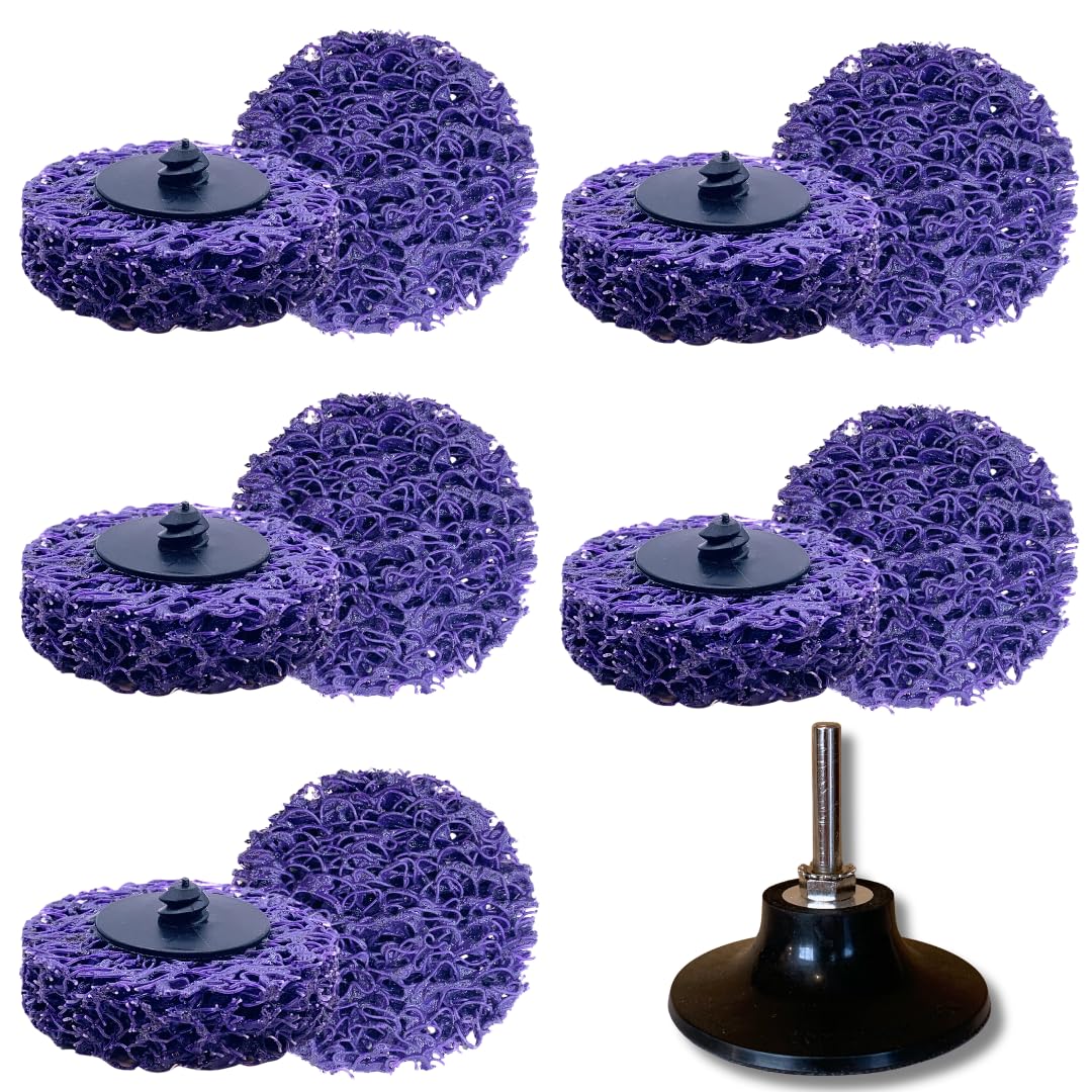 Whitby Abrasives 3 inch quick change strip and clean discs, 10 pack