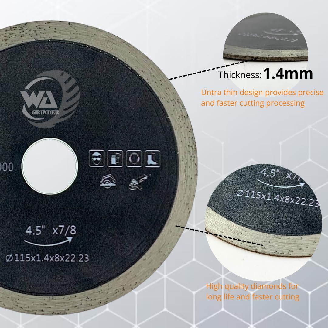 4-1/2" Diamond Cutting Blade for Tile, Granite & Marble