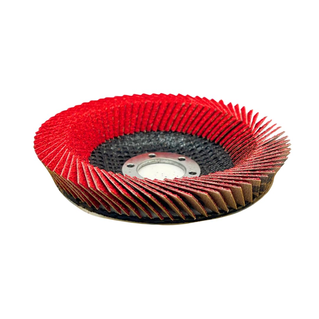 5 PACK 4 1/2" x 7/8" VSM 80 Premium Ceramic Cushion Bowl Style Flexible Flap Disc, for Angle Grinder