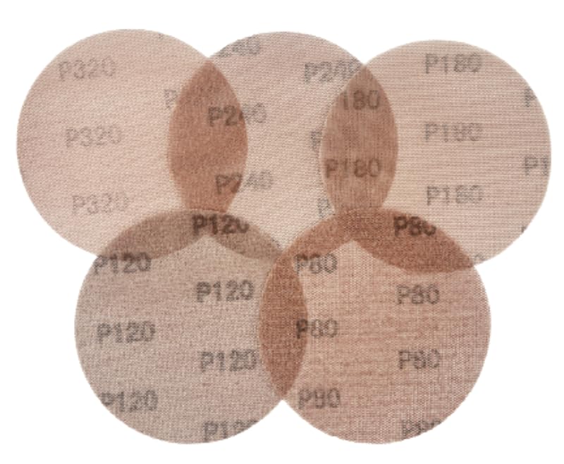 WA 50 unidades – Malla de lijado de 6 pulgadas, discos de lijado de malla con cierre de gancho y bucle, grano surtido 60/80/120/240/320, lijado de red, papel de lija de red sin polvo anti-obstrucción para aplicaciones de muebles de madera y suelos