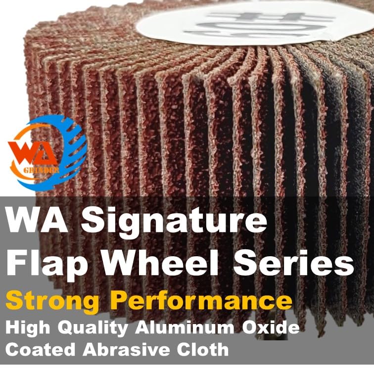 5 PACK 1-1/2" x 1" x 1/4" Aluminum Oxide Mounted Flap Wheels with 1/4" Shank