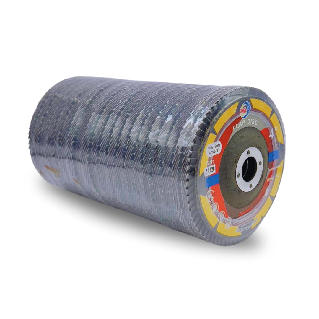 MEULEUSE WA 20 PACK - Disque à lamelles 4" x 5/8", disques de ponçage grains 40/60/80/120, meule de ponçage à grains mélangés zircone et céramique pour meuleuse d'angle, meulage du métal, travail du bois, T27, violet (Grains assortis)