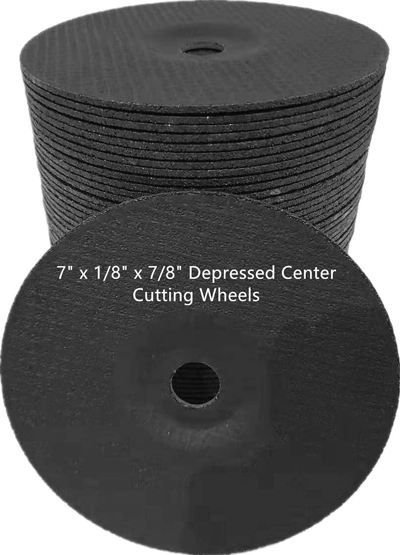 50 PACK 7" x 1/8" x 7/8" Depressed Center Cutting Disc
