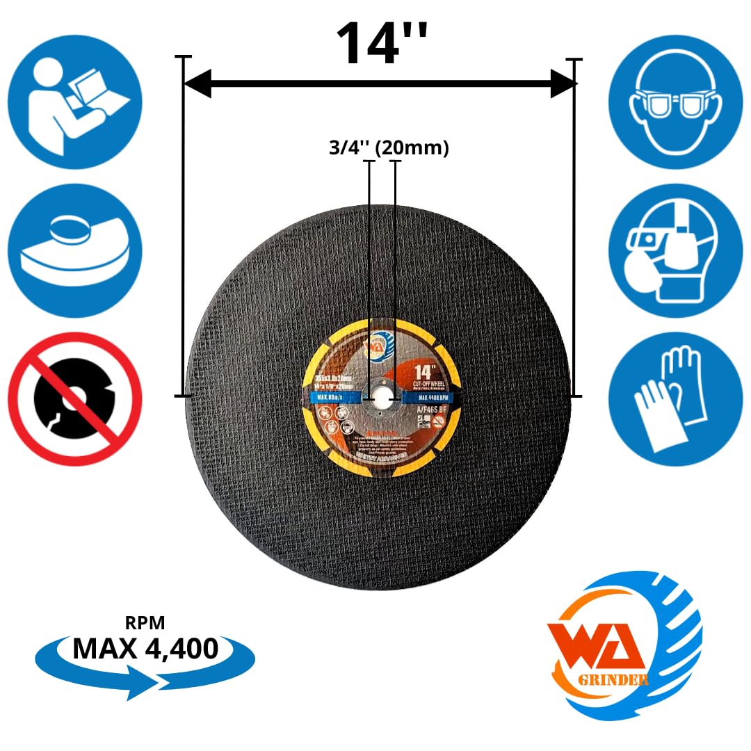 Bundle: 9" to 16" Large Diameter Cut-Off Wheels for Chop Saws