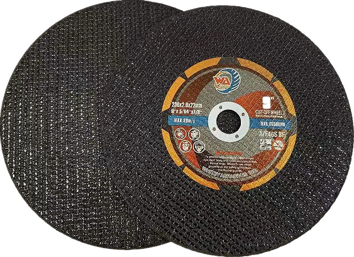 10 PACK 9" x 5/64 x7/8" Cutting Wheels for Metal & Stainless Steel